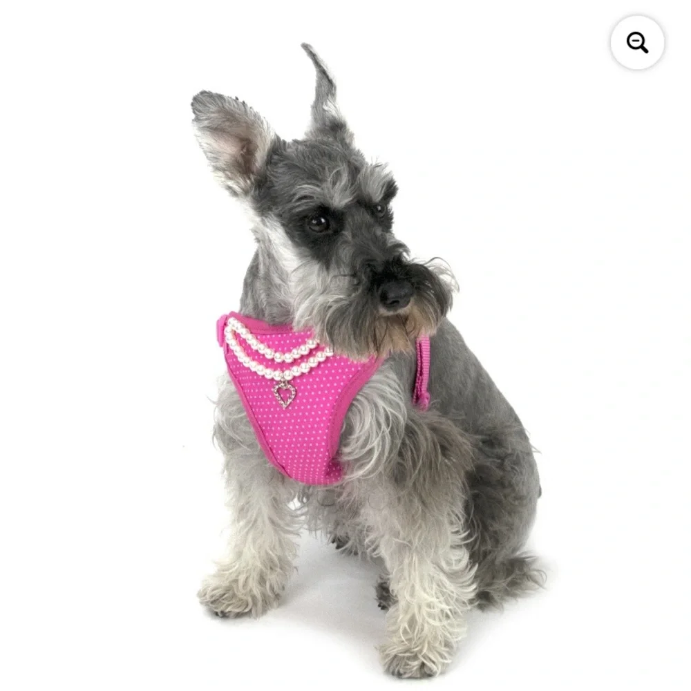 🎅🏻 SALE! Vibrant Life Pink Dog Harness with Pearls size small new